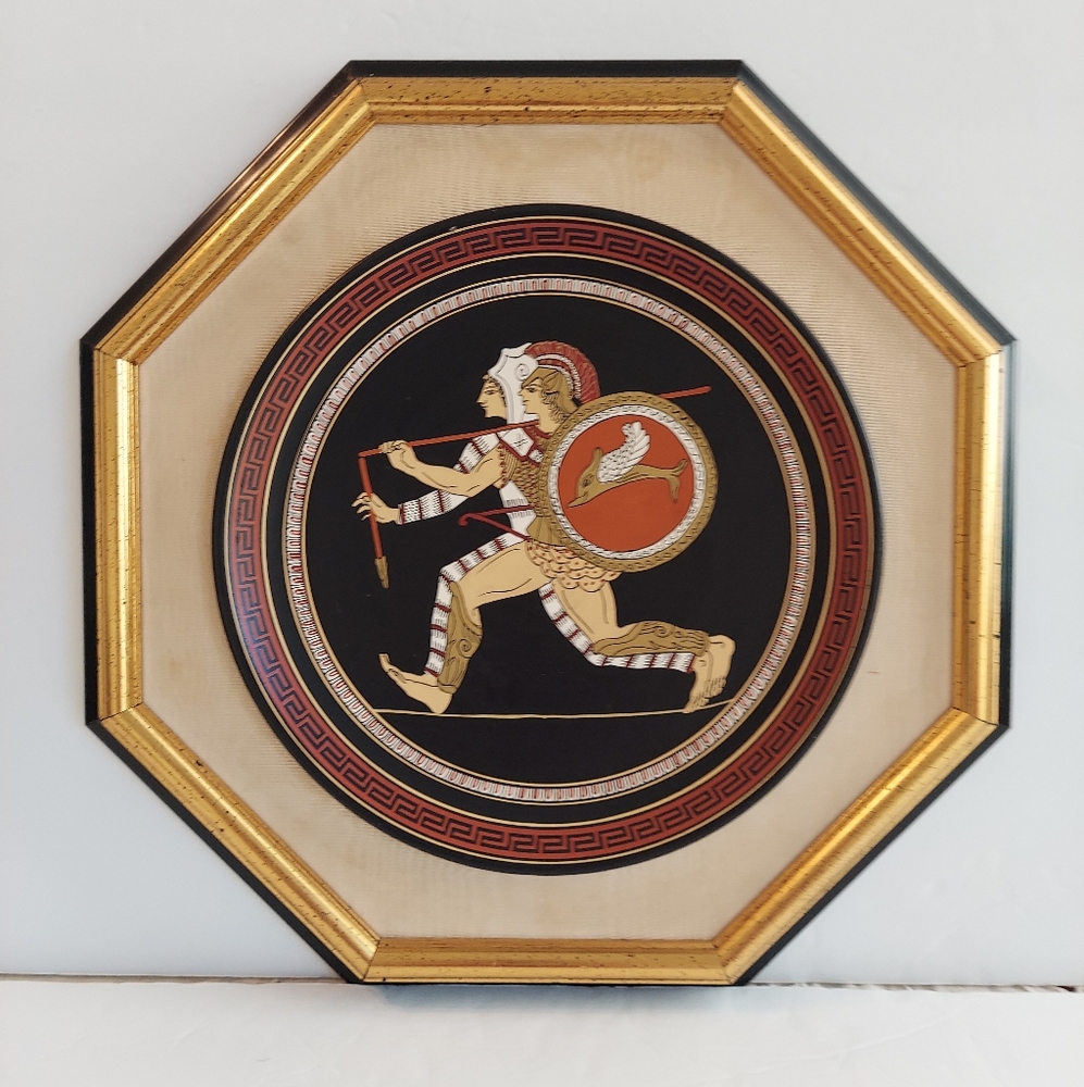 Amazons Charging Greek Plate